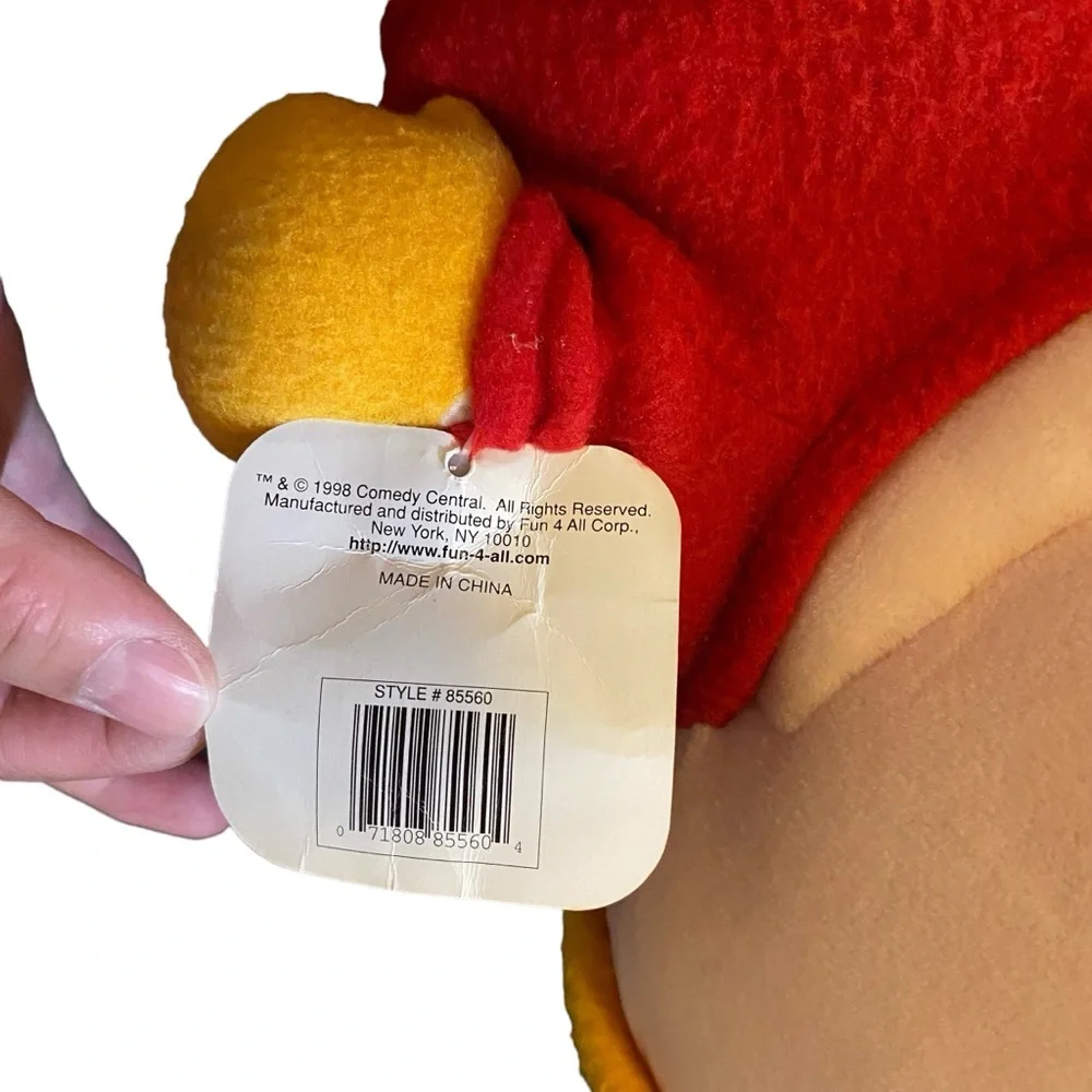 South Park Rare Eric CARTMAN 1998 15" Talking Plush Comedy Central Vintage - Picture 7 of 8